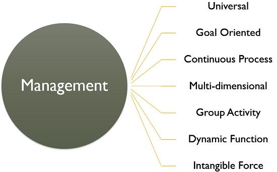 characteristics of management