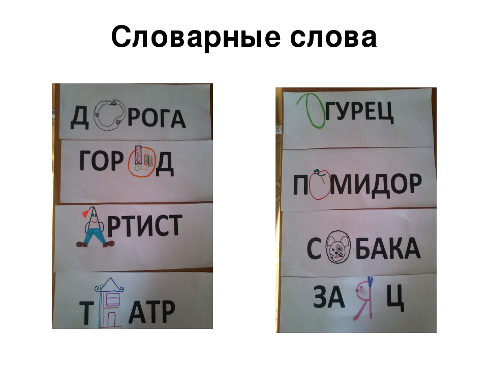 Словарное слово русский язык 1 класс картинка