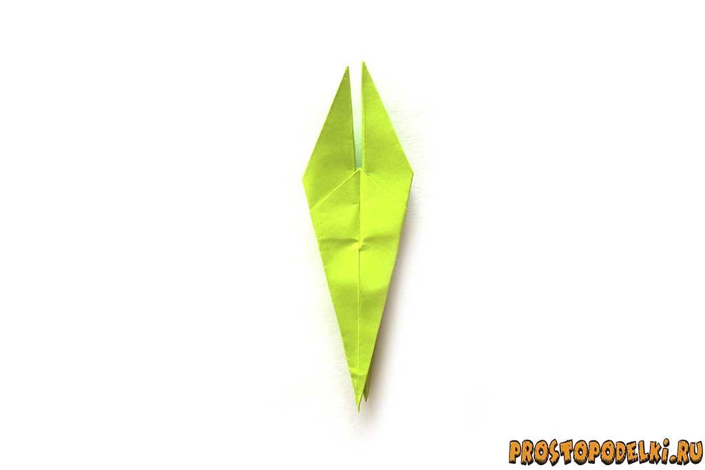Журавль оригами-14