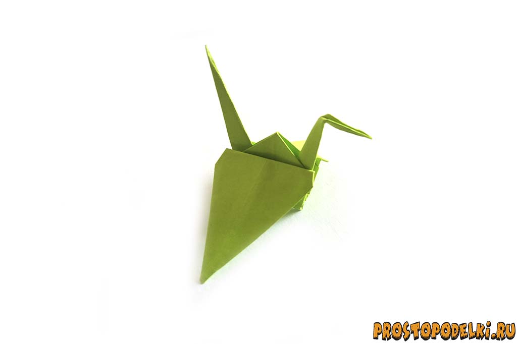 Журавль оригами-17