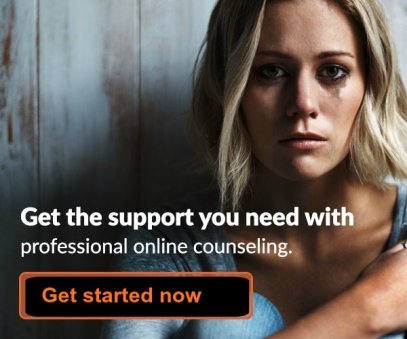 Woman Crying. Get Started with Online Counselling