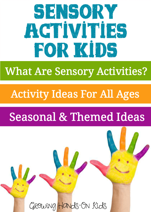 A huge list of sensory activity ideas for children of all ages. 