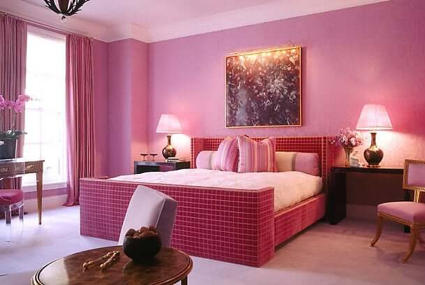 fengshui bedroom pink